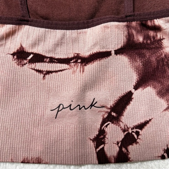 PINK VS Active Tie Dye Seamless Scoop Neck Lightly Lined Sports Bra Women’s S - Picture 6 of 11